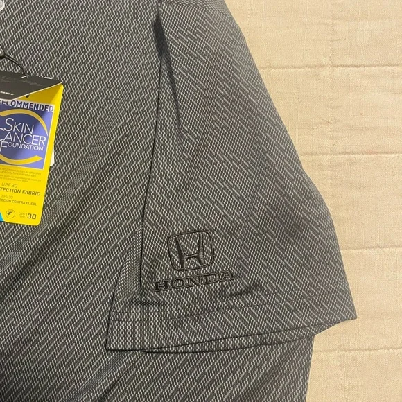 Men Golf shirt Callaway shirt size M Honda print sleeve - Picture 4 of 4